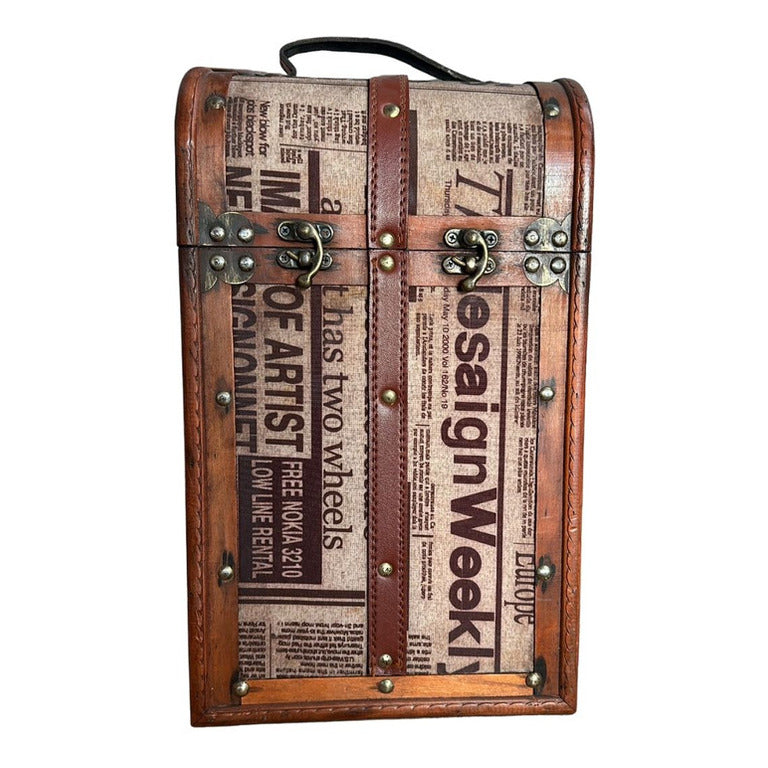 BAULE IN LEGNO SCURO DA 2 BT (1 pz)